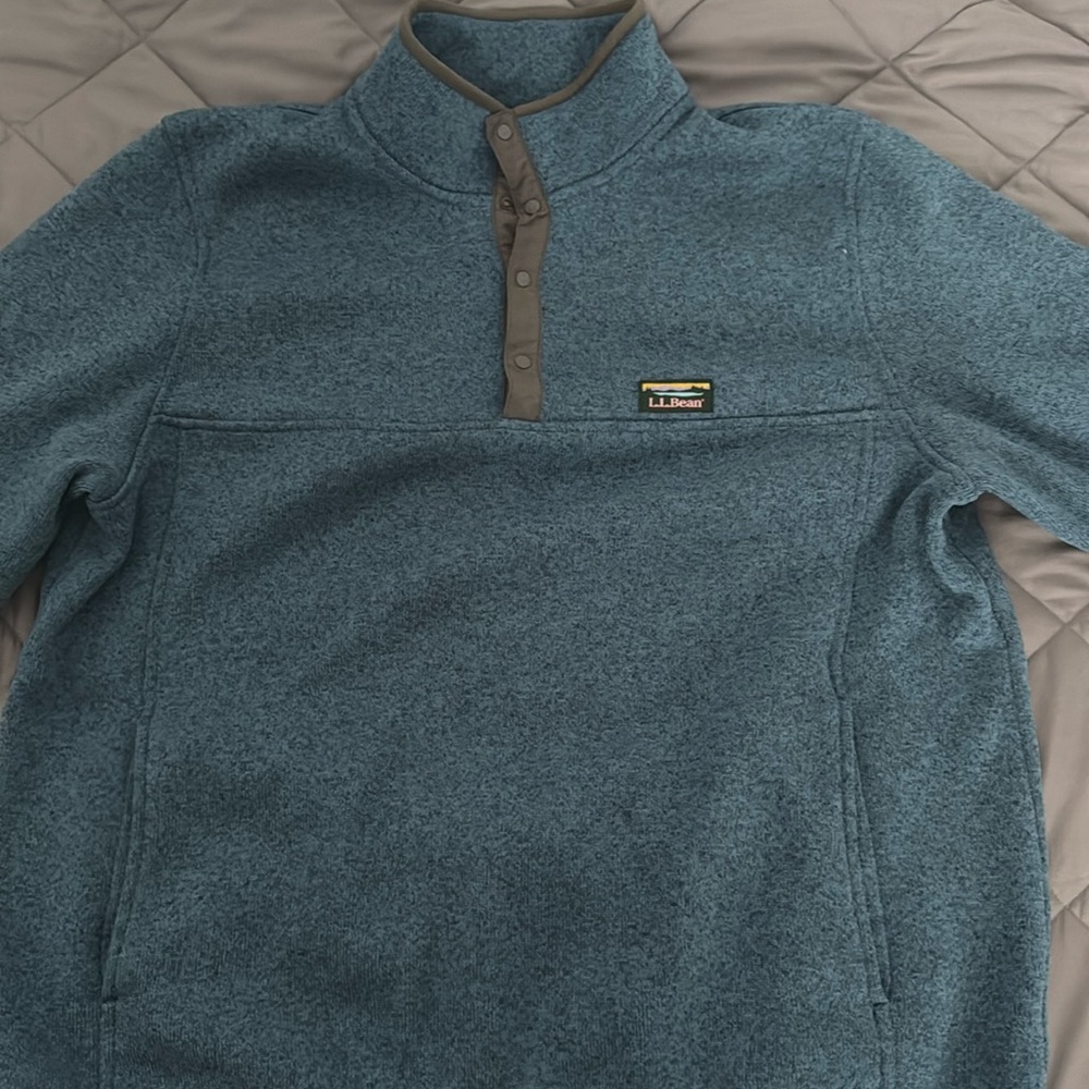 L.L.bean quarter button sweatshirt.